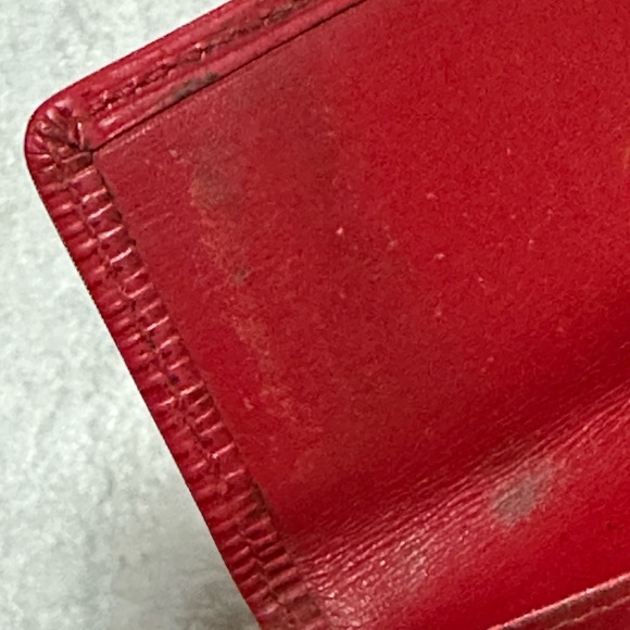 Louis Vuitton Red Key Case Wallet with Snap Closure - Picture 7 of 16